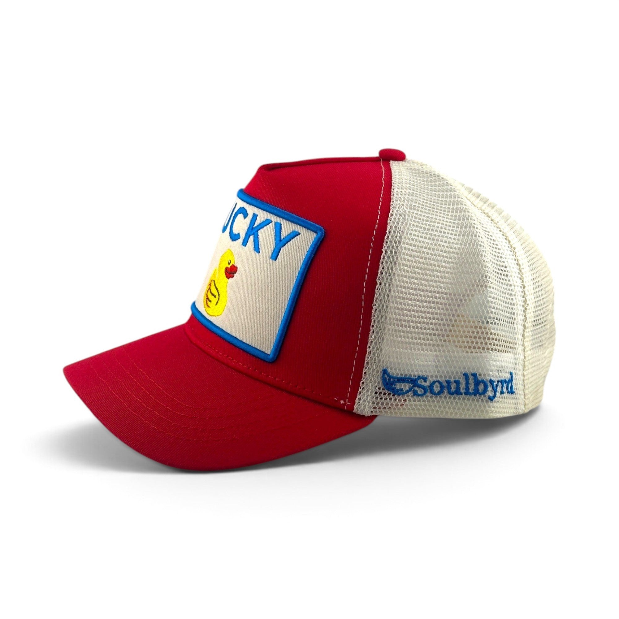 Lucky Duck Trucker Hat - Red