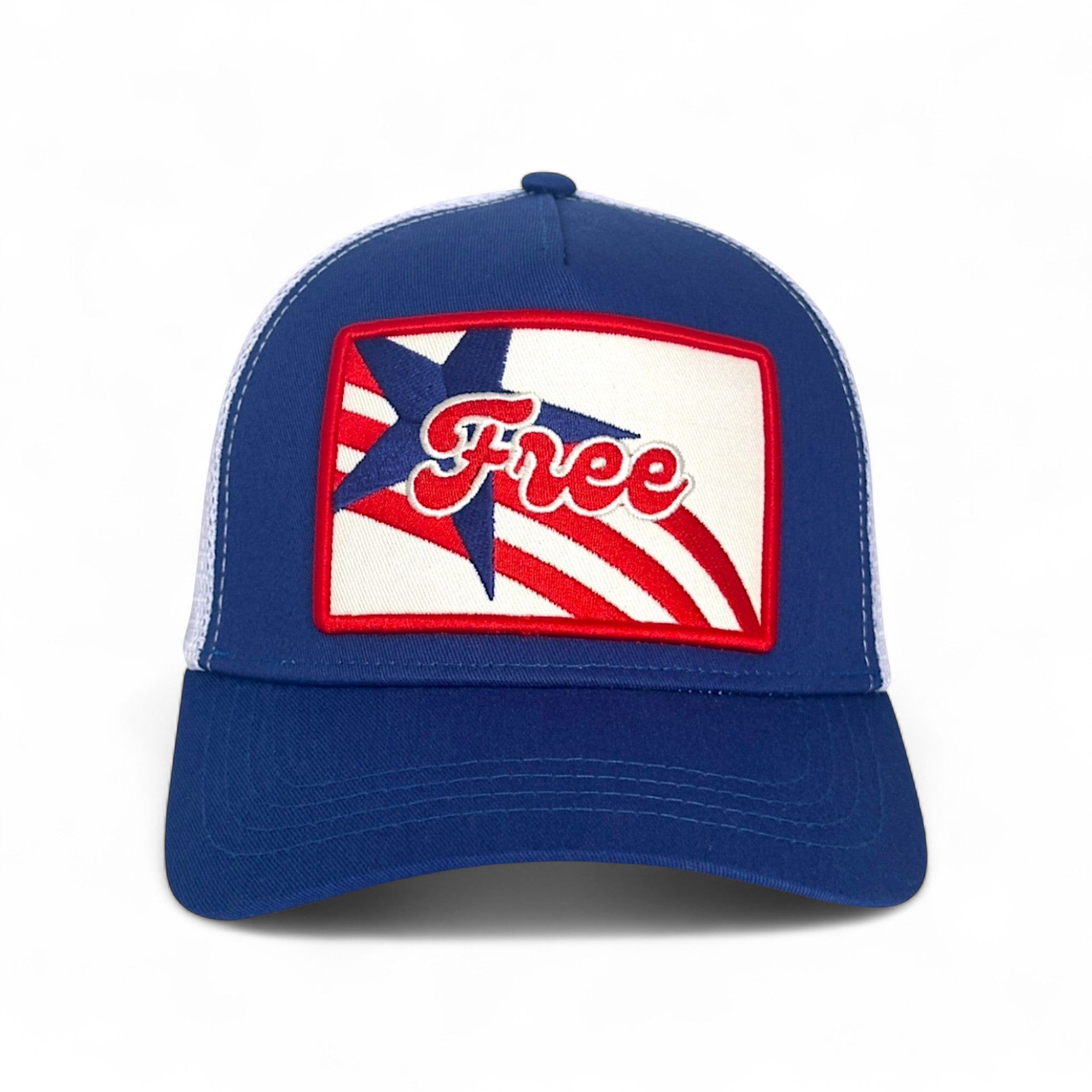 Free Star & Stripes Trucker - Blue BLUE