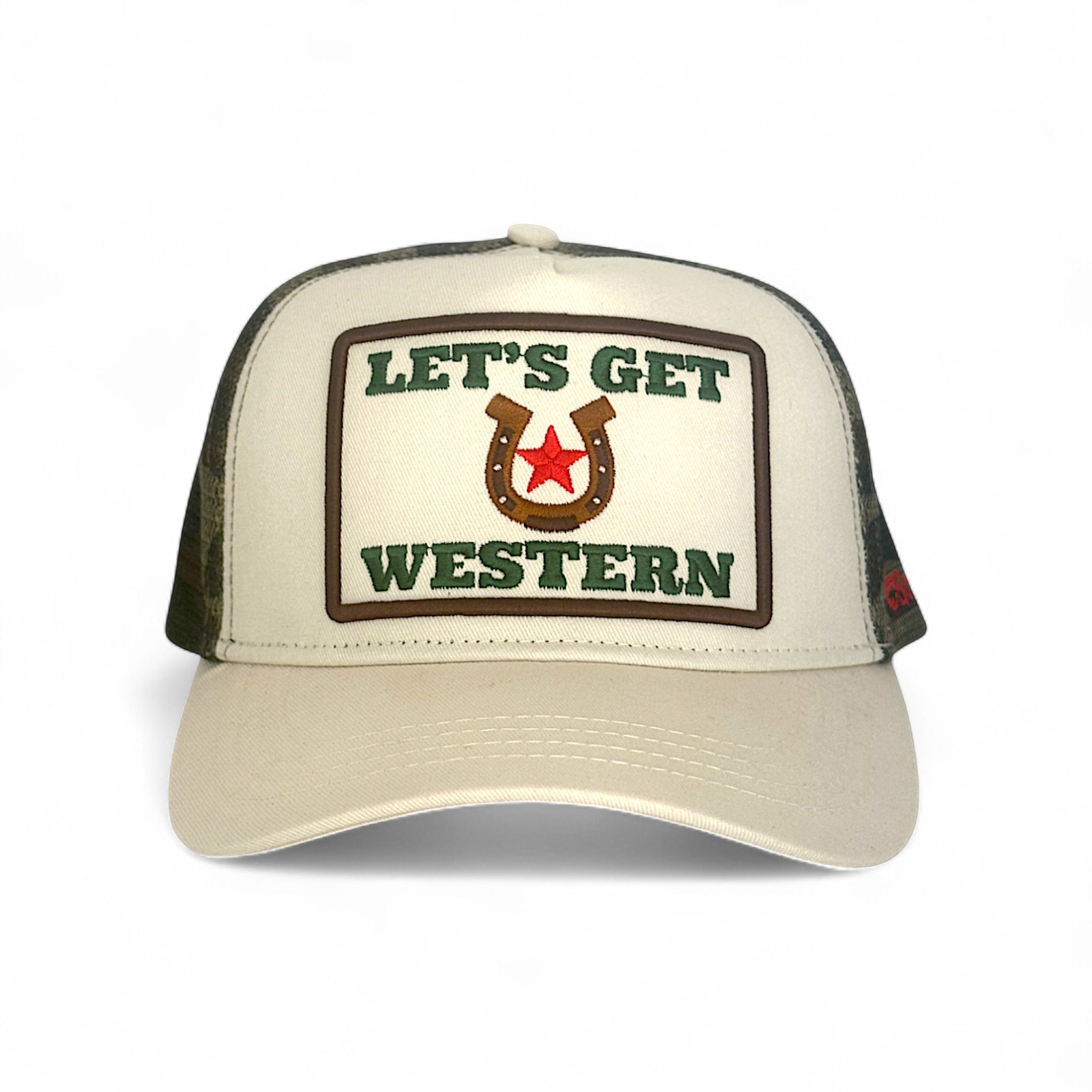 Let's Get Western Trucker - Camo CAMO