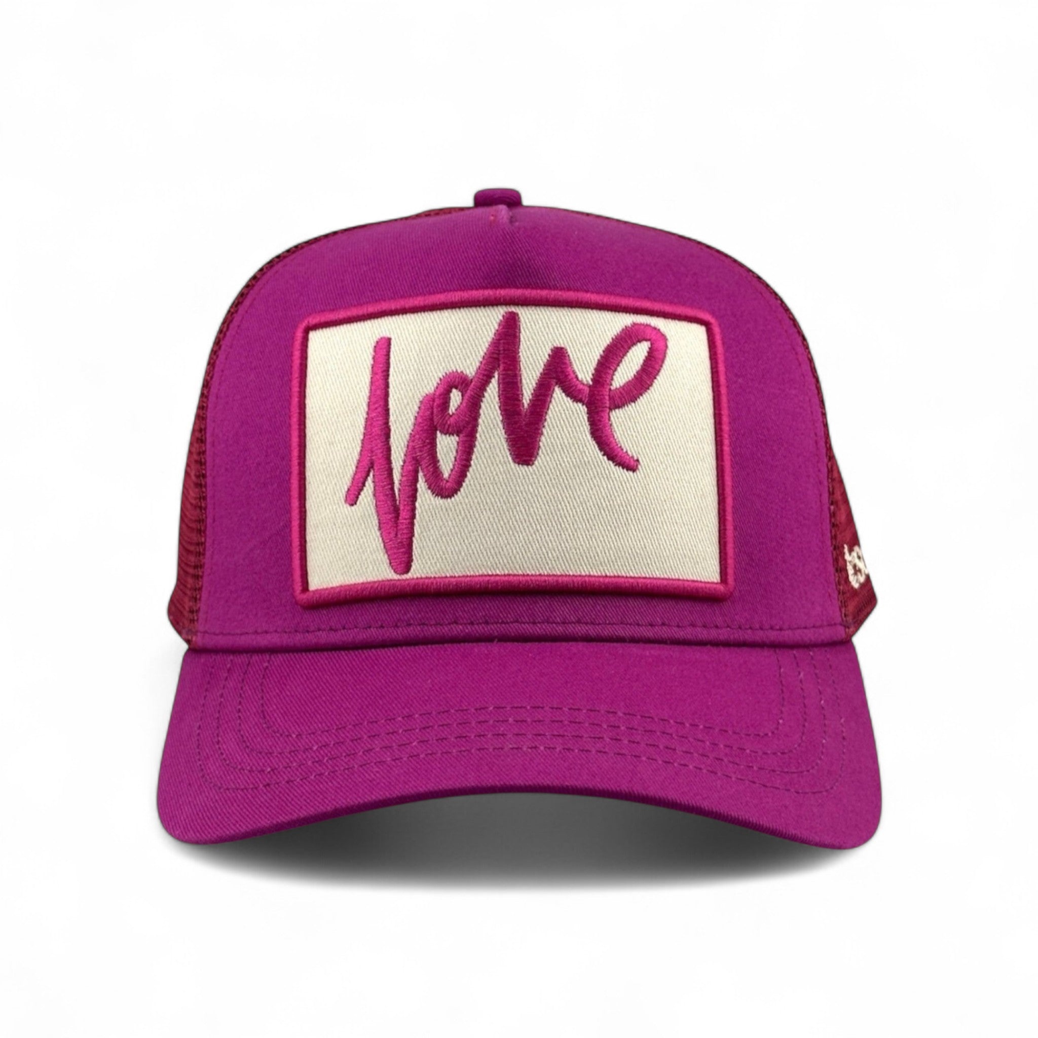 Love Cursive Trucker - Berry BERRY