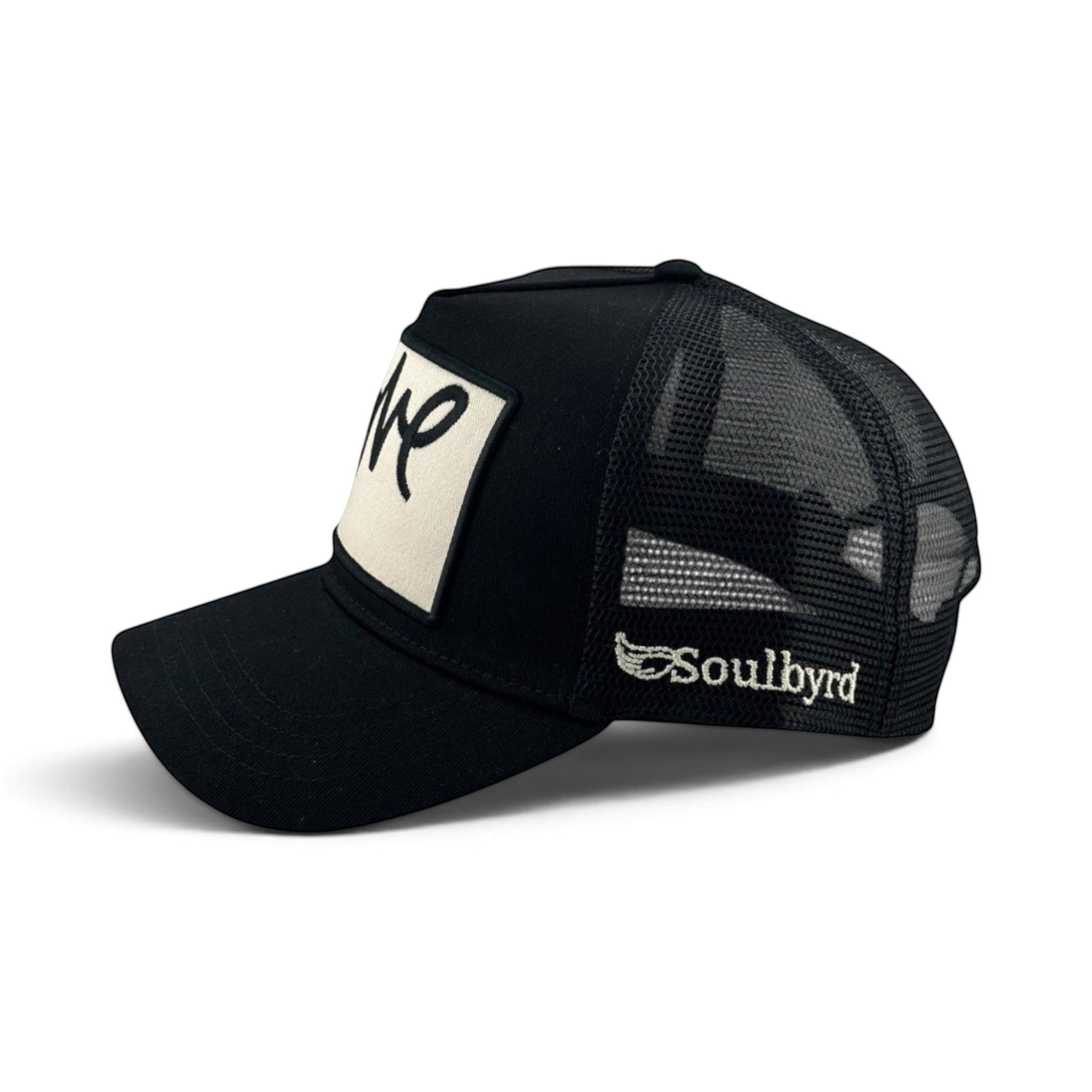 Love Cursive Trucker - Black BLACK