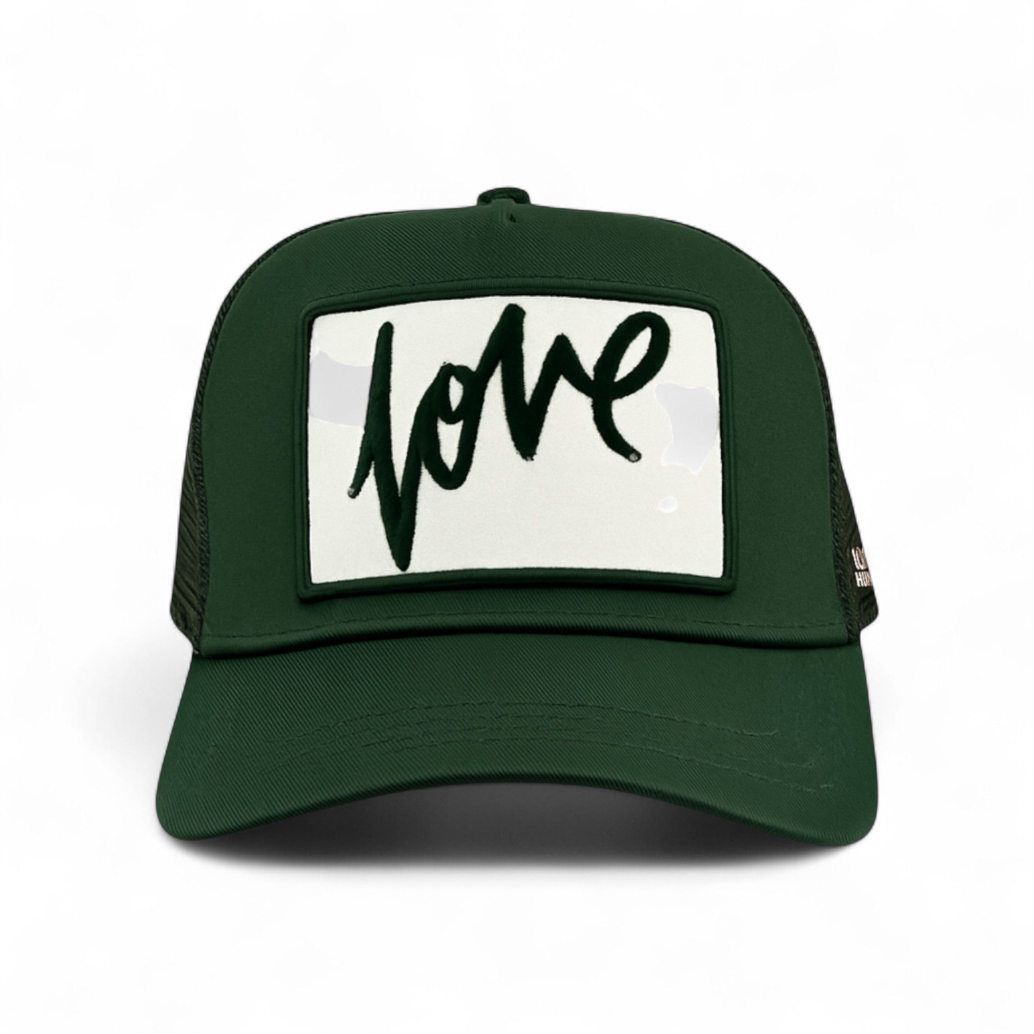 Love Cursive Trucker - Hunter Green HUNTER GREEN