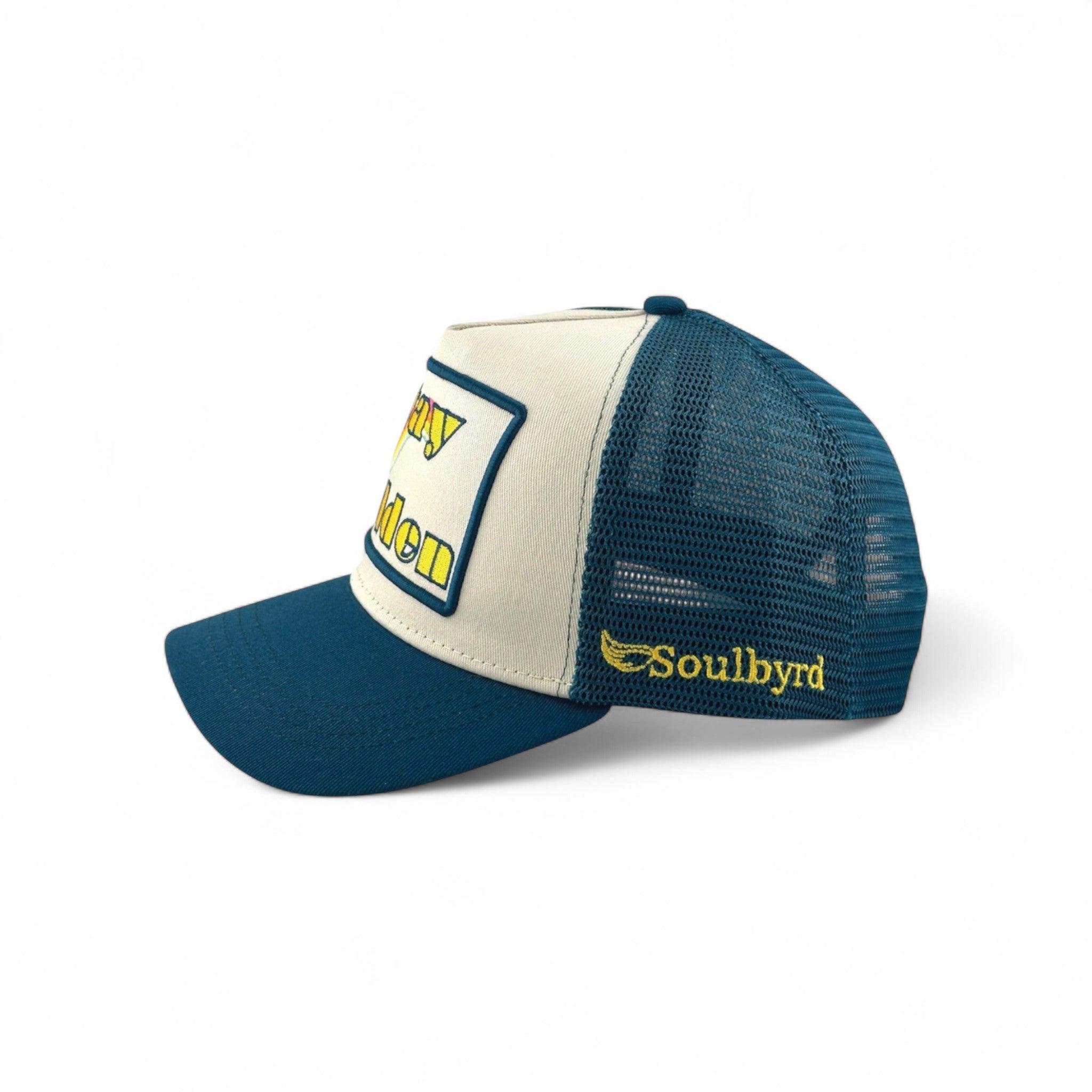 Stay Golden Trucker - Teal CREAM/TEAL